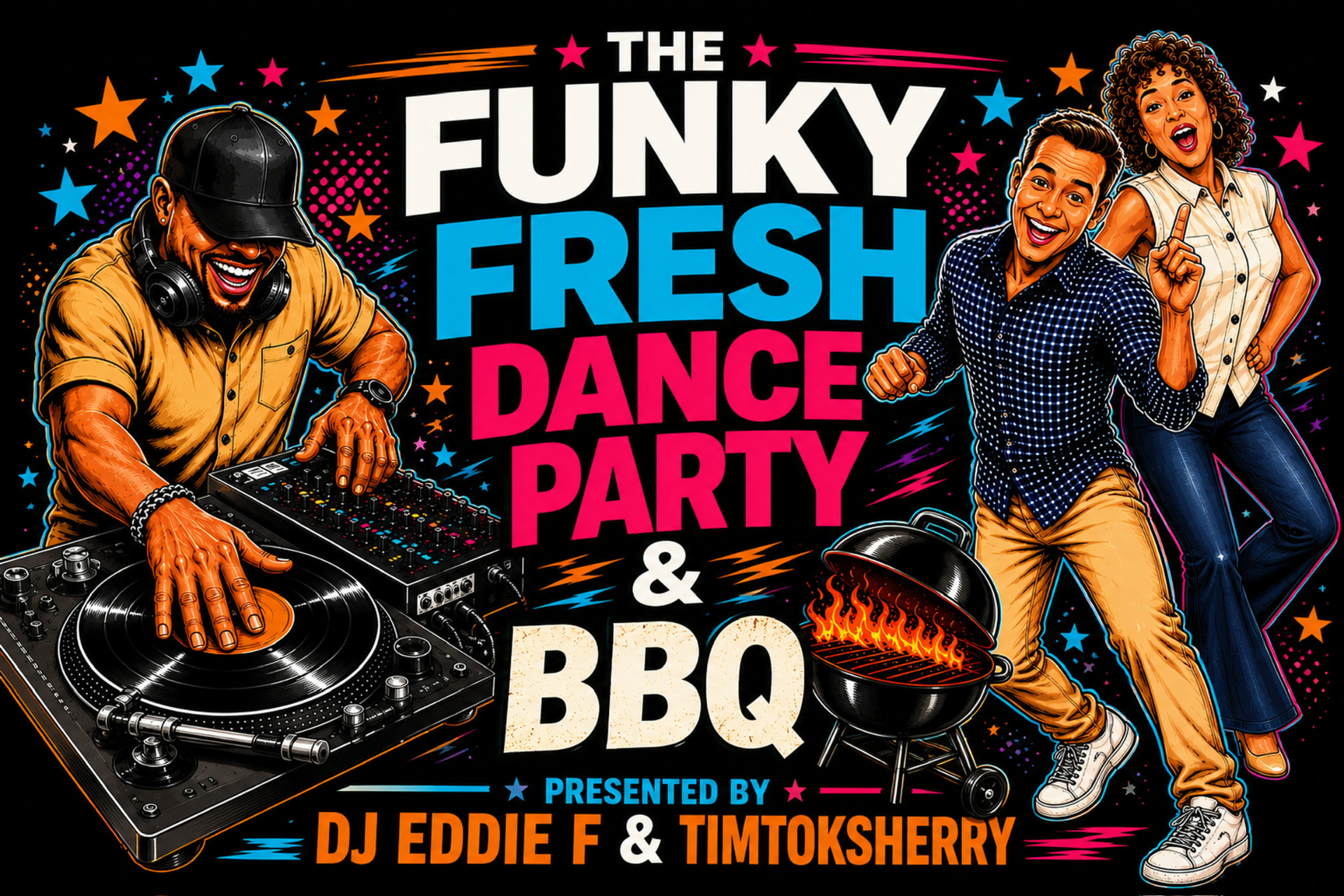 Funky Fresh Dance Party & BBQ logo